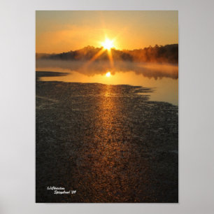 Goldenes Sonnenaufgang Poster