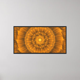 Goldenes Spiral-Mandala Leinwanddruck