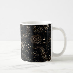 Goldenes Sternbild Galaxy Muster Kaffeetasse