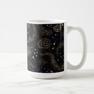 Goldenes Sternbild Galaxy Muster Kaffeetasse