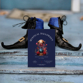 Goldenes Stundenglas mit Rose, einfach und modern Einladung