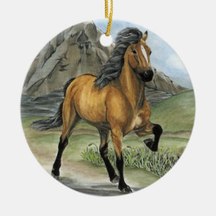 Goldenes Tolt 2 Keramik Ornament