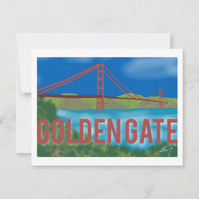 Goldenes Tor Dankeskarte (Vorderseite)