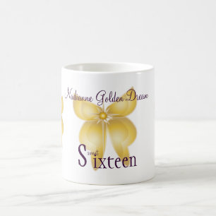 Goldenes Traum16. Geburtstag Mug-Cust. Kaffeetasse