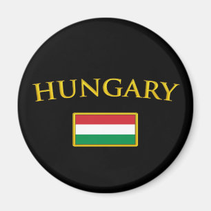 Goldenes Ungarn Magnet