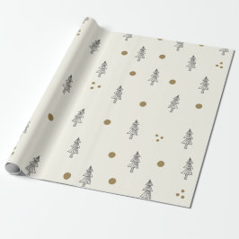 Goldenes Urlaubsmuster Elegante Klassische Klassik Geschenkpapier