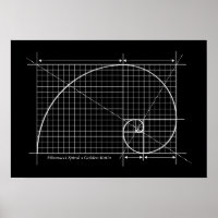 Goldenes Verhältnis, Fibonacci Spiral, Zeichnend
