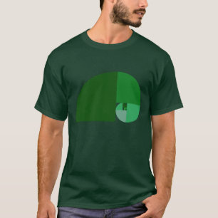 Goldenes Verhältnis, Fibonacci-Spirale T-Shirt