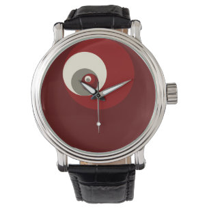 Goldenes Verhältnis kreist ein (Rot) Armbanduhr