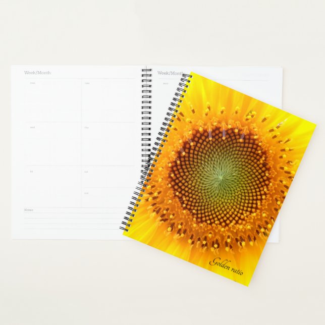 Goldenes Verhältnis, Sonnenblumenplaner Planer (Anzeige)