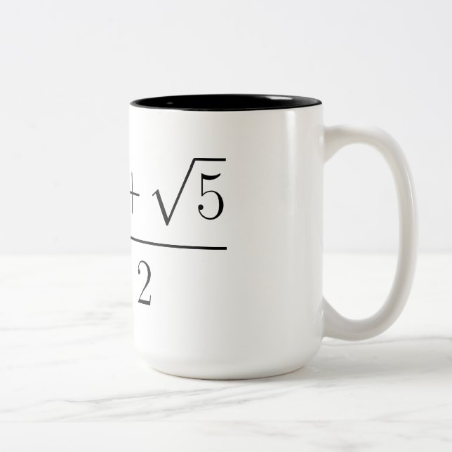 Goldenes Verhältnis Zweifarbige Tasse (Rechts)
