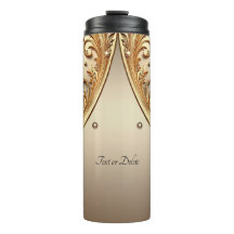 Goldenes Verzierte Blumenmuster