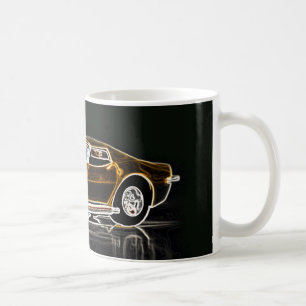 Goldenes Vette Kaffeetasse