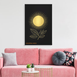 Goldenes Wachstumsleuchten Feine Kunst Leinwand