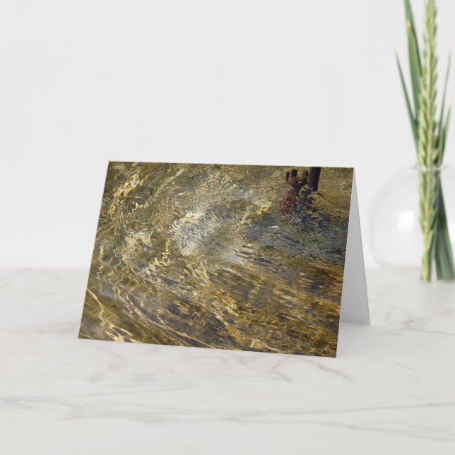 Goldenes Wasser Karte (Vorderseite)