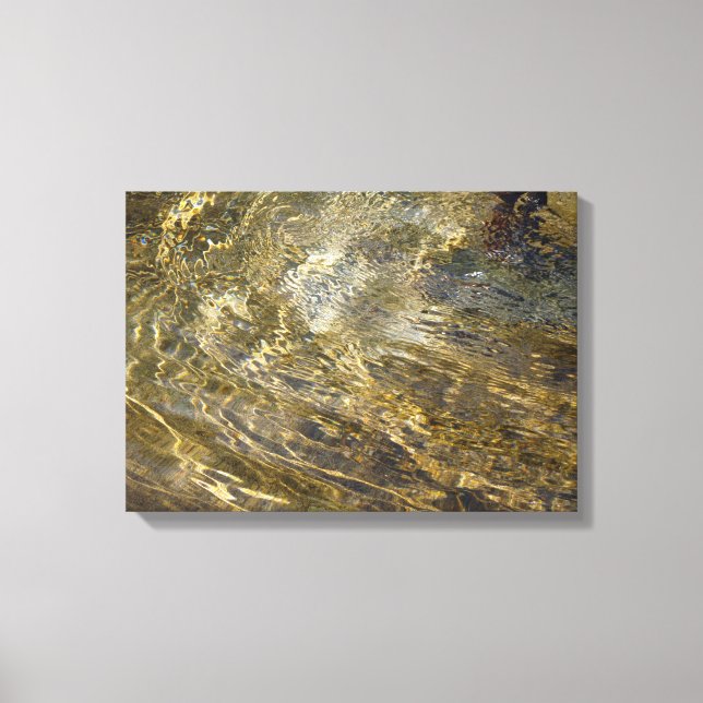 Goldenes Wasser Leinwanddruck (Vorderseite)
