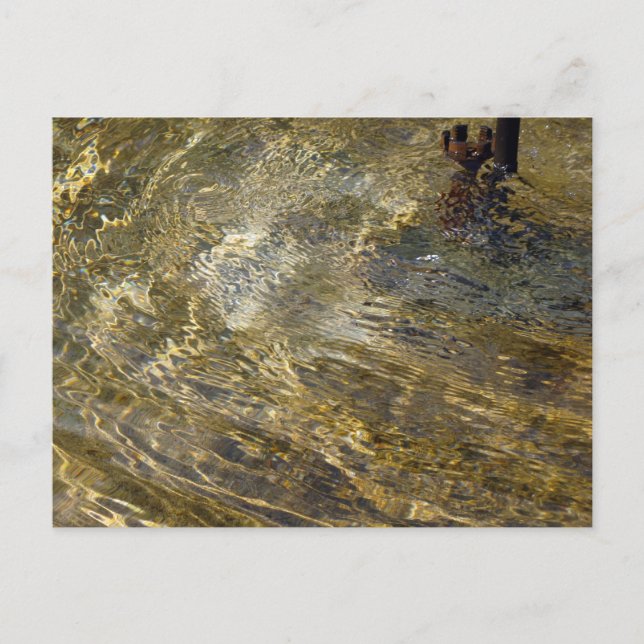Goldenes Wasser Postkarte (Vorderseite)