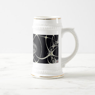 Goldenes Web Bierglas