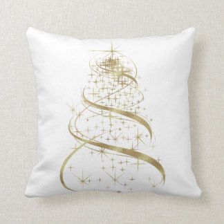 Goldenes Weihnachtsbaumkissen Kissen