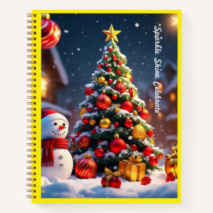 "Goldenes Weihnachtslied" Notizbuch