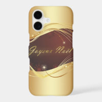 Goldenes Weihnachtsmotiv mit rotem Hintergrund...