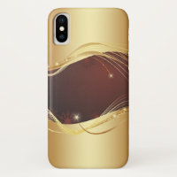 Goldenes Weihnachtsmotiv mit rotem Hintergrund...