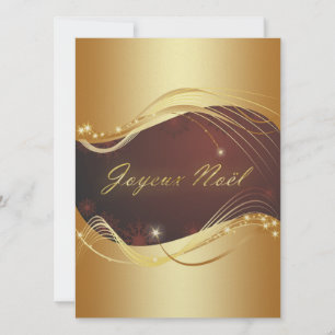 Goldenes Weihnachtsmotiv mit rotem Hintergrund... Feiertagskarte