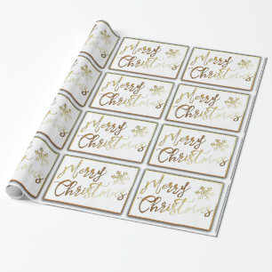 Goldenes WeihnachtsPackpapier Geschenkpapier