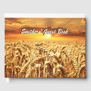 Goldenes Weizenfeld bei Sonnenuntergang Gästebuch