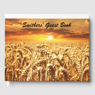 Goldenes Weizenfeld bei Sonnenuntergang Gästebuch