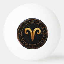 Goldenes Widder-Tierkreisrad-Symbol