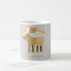 Goldenes Zeichen des Steinbocks Kaffeetasse