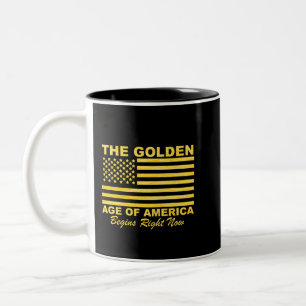 Goldenes Zeitalter Amerika Das goldene Zeitalter A Zweifarbige Tasse