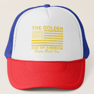 Goldenes Zeitalter Amerika Goldenes Zeitalter Ame Truckerkappe