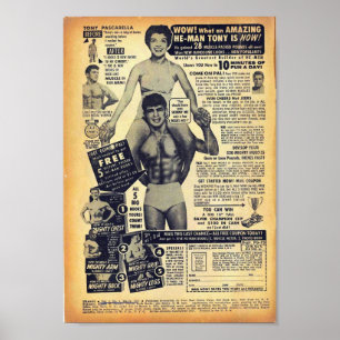 Goldenes Zeitalter Comic Kunst, Dichtung und Musik Poster