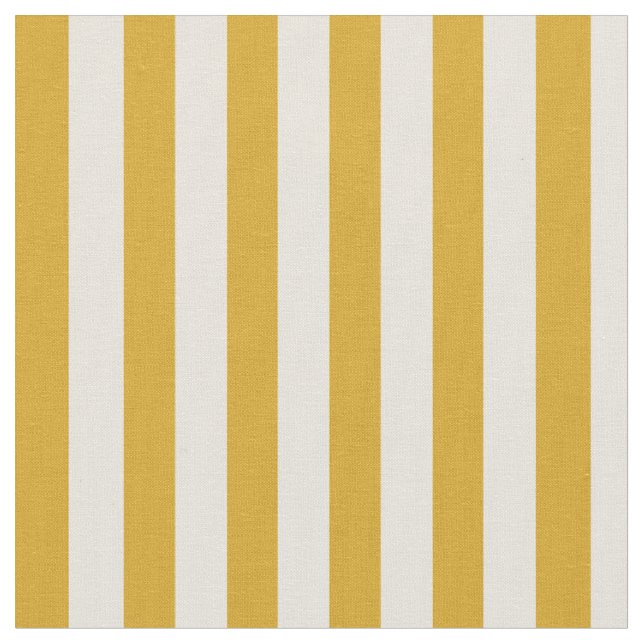 Goldenrod & Beige farbige Linien Stoff (Nahaufnahme)