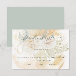 Goldenrod Gelbe florale Wahl UAWG RSVP Karte