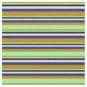 Goldenrod, grün, schwarz, Lavender & Midnight Blue Stoff