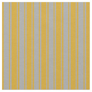 Goldenrod und Dunkelgrau farbige Linien Muster Stoff
