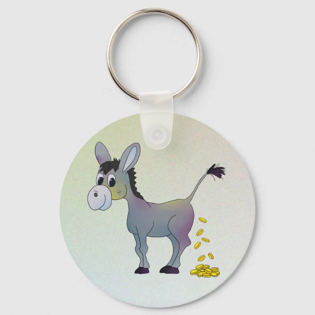 Goldesel Schlüsselanhänger (Vorderseite)