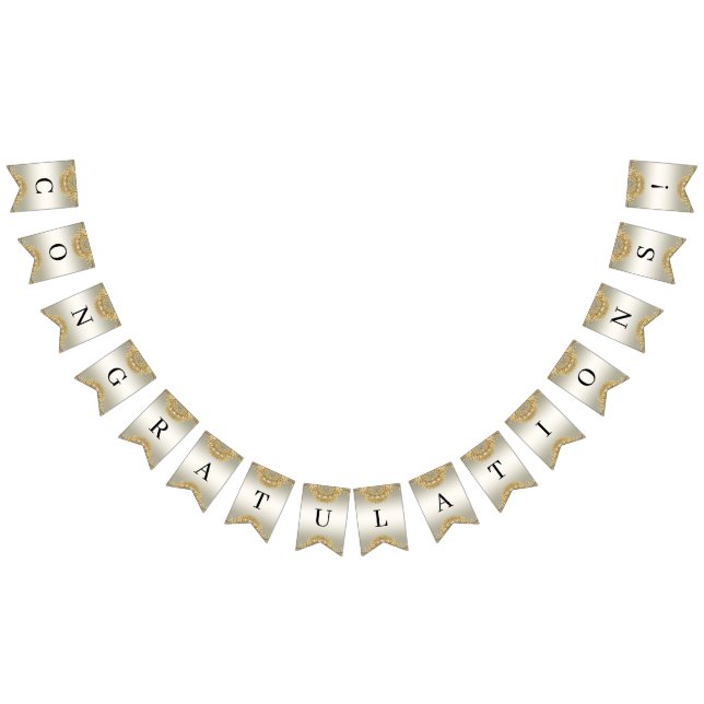 Goldfahne für Verzierte Jagd Wimpelkette (Alle)