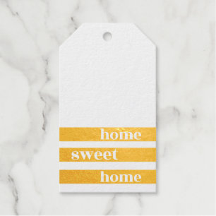 Goldfalten Große "Zuhause Sweet Zuhause" Geschenkanhänger