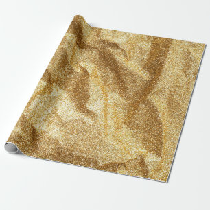 Goldfaltenpapier mit abstraktem Hintergrund.go Geschenkpapier