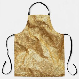 Goldfaltenpapier mit abstraktem Hintergrund.go Schürze