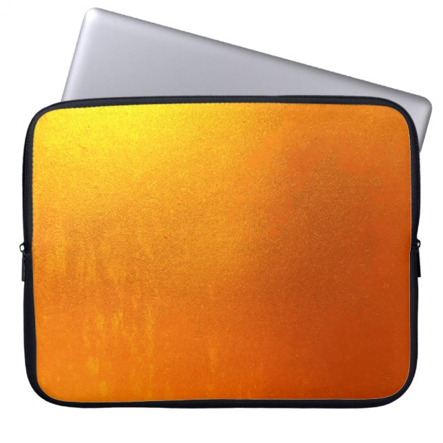 Goldfarbe oder Folie auf der Wandtextur Hintergrun Laptopschutzhülle (Vorderseite)