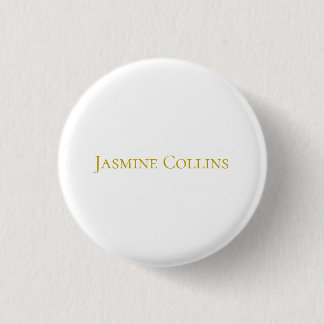 Goldfarbene einfache minimalistische professionell button