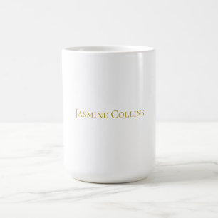 Goldfarbene einfache minimalistische professionell kaffeetasse