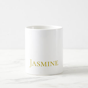 Goldfarbene einfache minimalistische professionell kaffeetasse