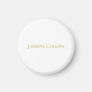 Goldfarbene einfache minimalistische professionell magnet