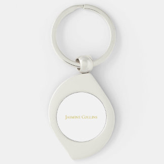 Goldfarbene einfache minimalistische professionell schlüsselanhänger